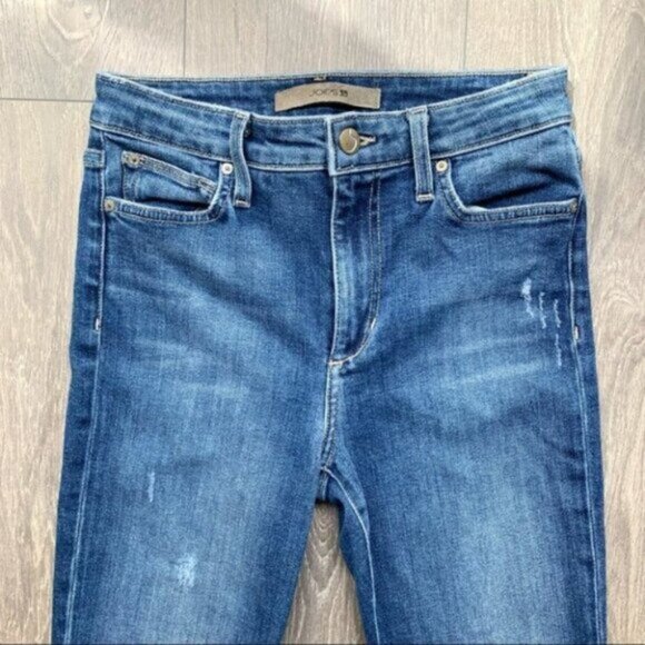 Revolve Joe's Jeans Skinny Jeans Charlie High Rise waist distressed Size 24 - Picture 8 of 15